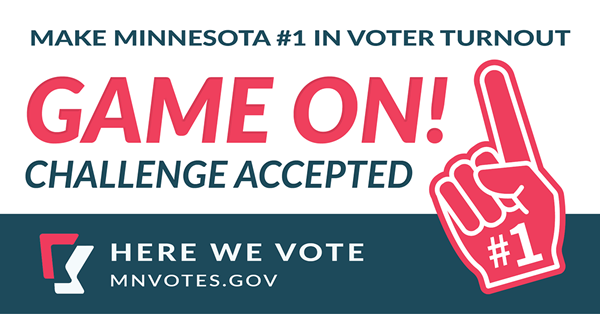 Make Minnesota #1 in voter turnout