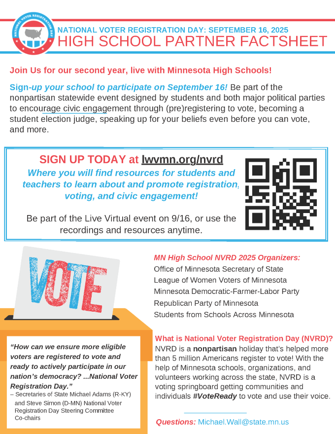 NVRD High School Flyer